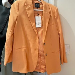 ZARA PEACH BLAZER NWT